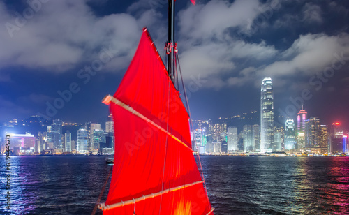 Photography Hongkong Victoria Harbor night scene
