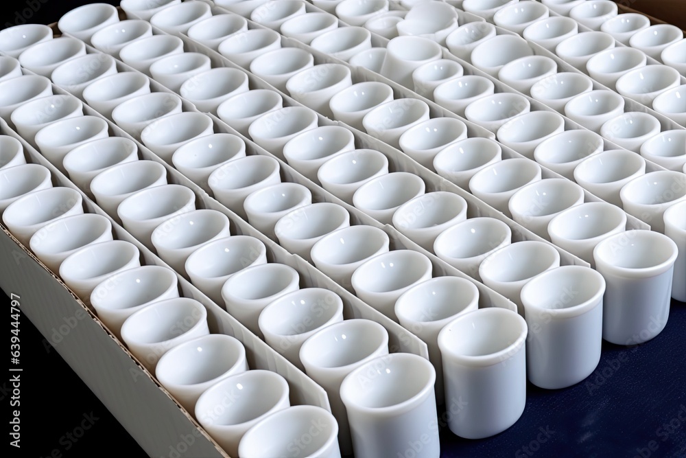 Fototapeta premium For easier opening and resealing and extended shelf life, use screw caps on milk carton boxes or other containers. Getting closer for a close-up. Generative AI