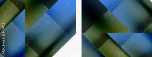 Vivid abstraction unfolds. Triangles in seamless harmony, composing dynamic geometric backdrop. Interplay of angles and hues forms captivating tapestry, evoking modernity and artistic allure