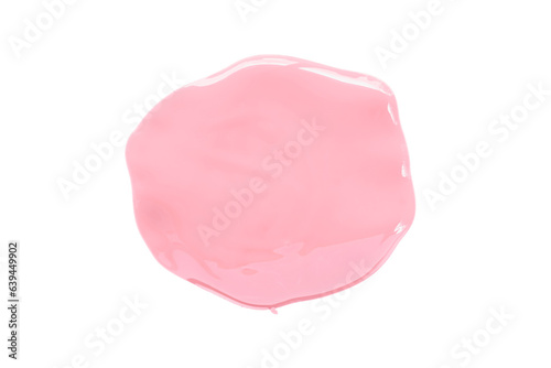 Watercolor pink spilled onto the ground isolated on transparent background.