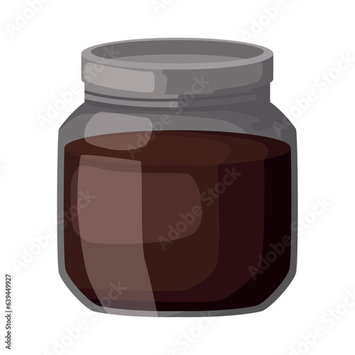 chocolate cream in a jar