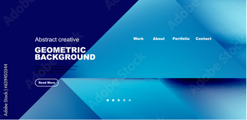 Dynamic triangle design with fluid gradient colors abstract background