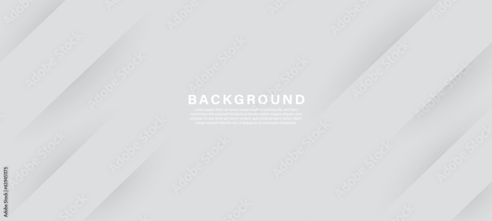 Grey background. Bright grey dynamic abstract background. Business banner for sales, event, holiday, party, birthday, falling. Fast moving 3d lines with soft shadow