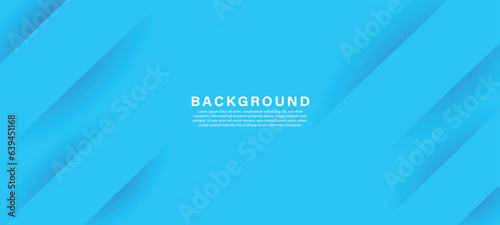 Blue background. Bright blue dynamic abstract background. Business banner for sales, event, holiday, party, birthday, falling. Fast moving 3d lines with soft shadow