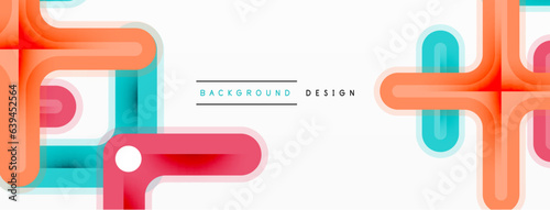 Minimal geometric background cross line. Design for wallpaper, banner, background, landing page, wall art, invitation, prints, posters