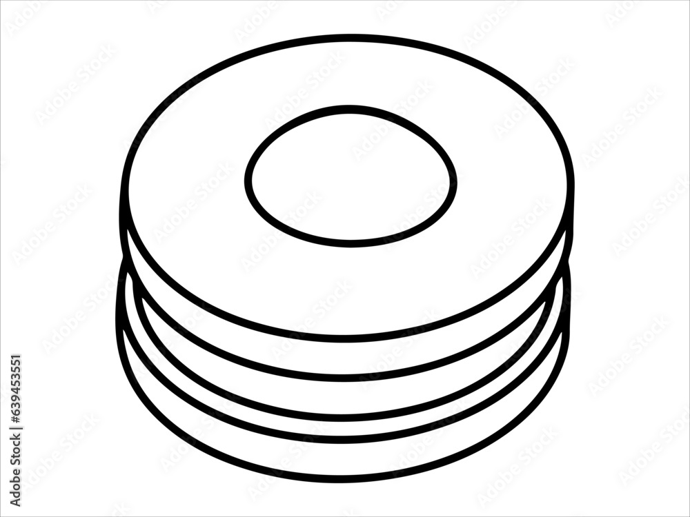 Food Outline Cake or Dessert Food Line Art icon Food Outline Cake or Dessert Food Line Art icon