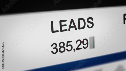 Animated Number of Leads Increases
