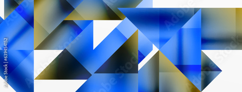 Captivating vector abstraction. Triangles interlock in mesmerizing dance, crafting dynamic geometric backdrop. Fusion of shapes and angles creates artful symphony of modern design