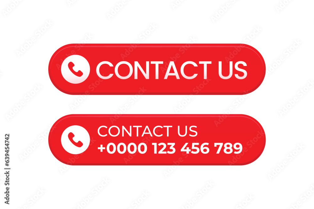 Call us button vector element design template. Call us button vector element design template.