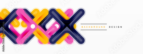 Cross line background minimal geometric template. Design for wallpaper, banner, background, landing page, wall art, invitation, prints, posters