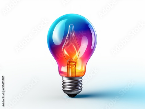 IA design light bulb logo, white background
