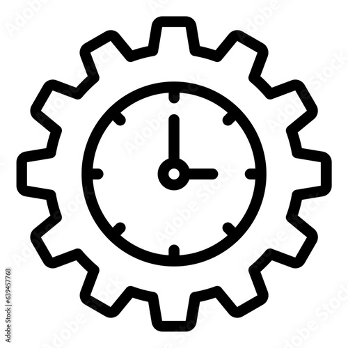 Time Management outline icon