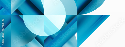 Minimalist marvel - squares and circles unite in harmonious geometry. Muted tones weave serene backdrop where structured tiles form dance of timeless elegance, epitomizing modern simplicity