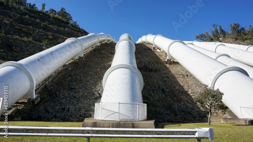 The water pressure pipes for the Production of Hydro electricity