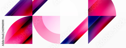 Minimalist marvel - squares and circles unite in harmonious geometry. Muted tones weave serene backdrop where structured tiles form dance of timeless elegance, epitomizing modern simplicity