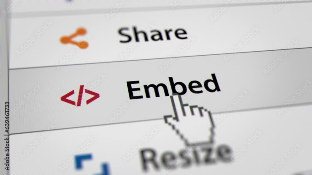 Animated Mouse Cursor Clicking Embed Tab UI on Website
Animated Mouse Cursor Clicking Embed Tab UI on Website