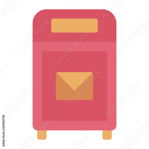 Mailbox inbox flat icon