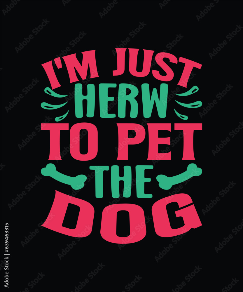Obraz premium dog t-shirt design, pet, hand, cute, typography, art, paw, doggy,