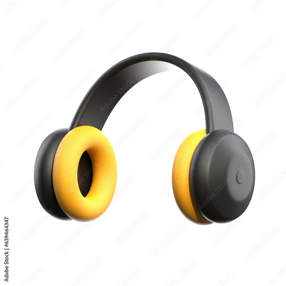 headset 3d illustration headset 3d illustration