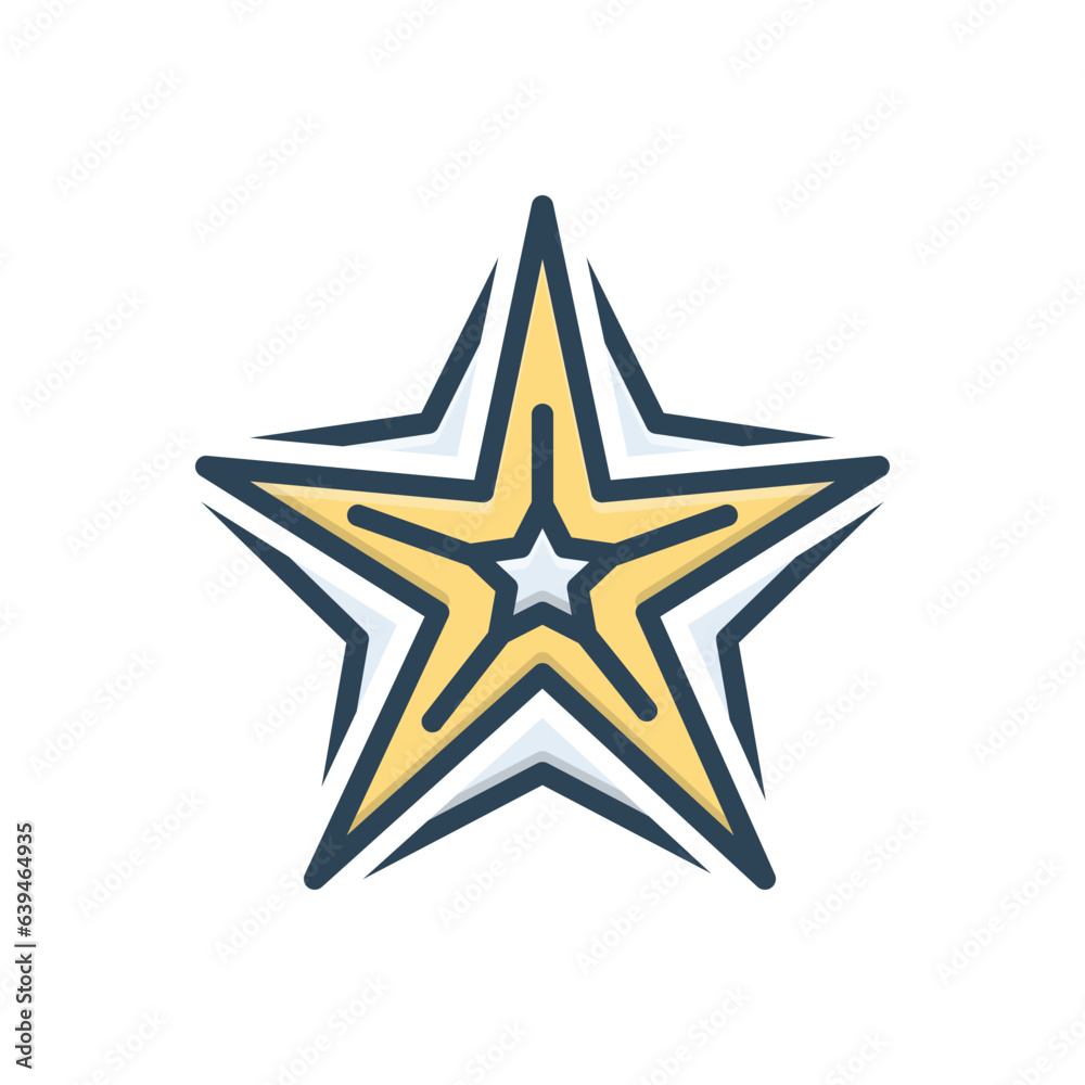 Obraz premium Color illustration icon for exotic 