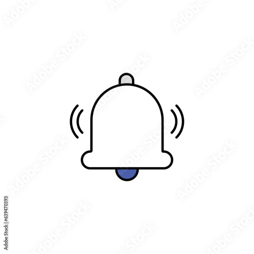 Bell icon design with white background stock illustration