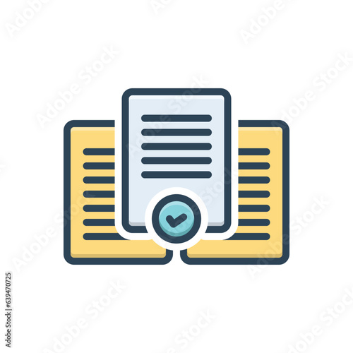 Color illustration icon for select 