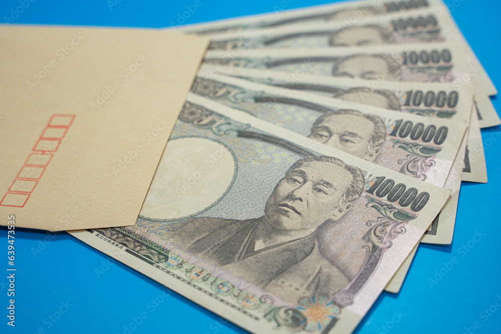 封筒 お札 お金 一万円札 現金 封筒 お札 お金 一万円札 現金