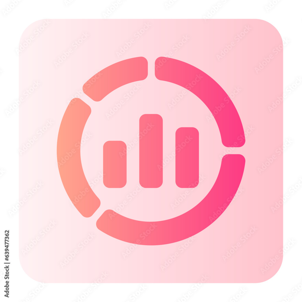 bar chart line icon bar chart line icon