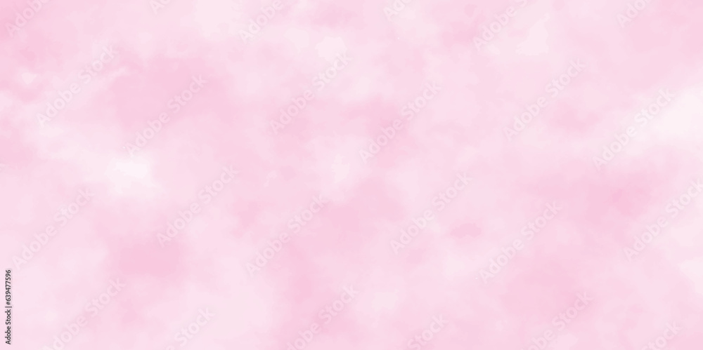 Stucco pink wall background or texture.Abstract brush painted sky fantasy pastel pink watercolor background, Decorative soft pink paper texture,