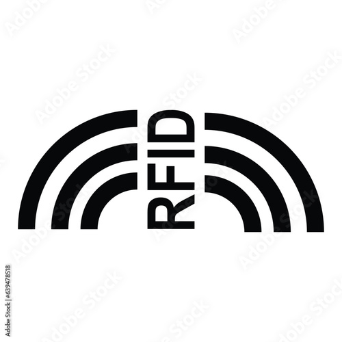 Radio Frequency Identification or RFID icon