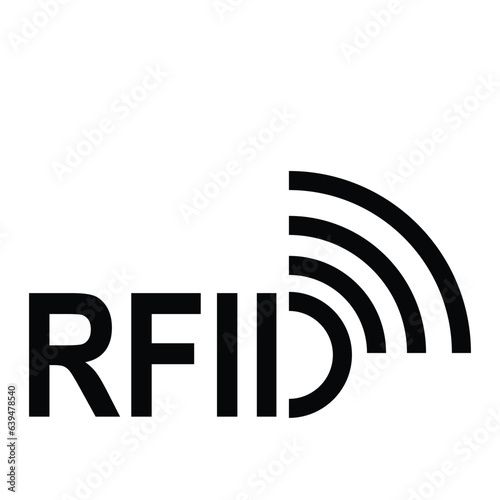Radio Frequency Identification or RFID icon