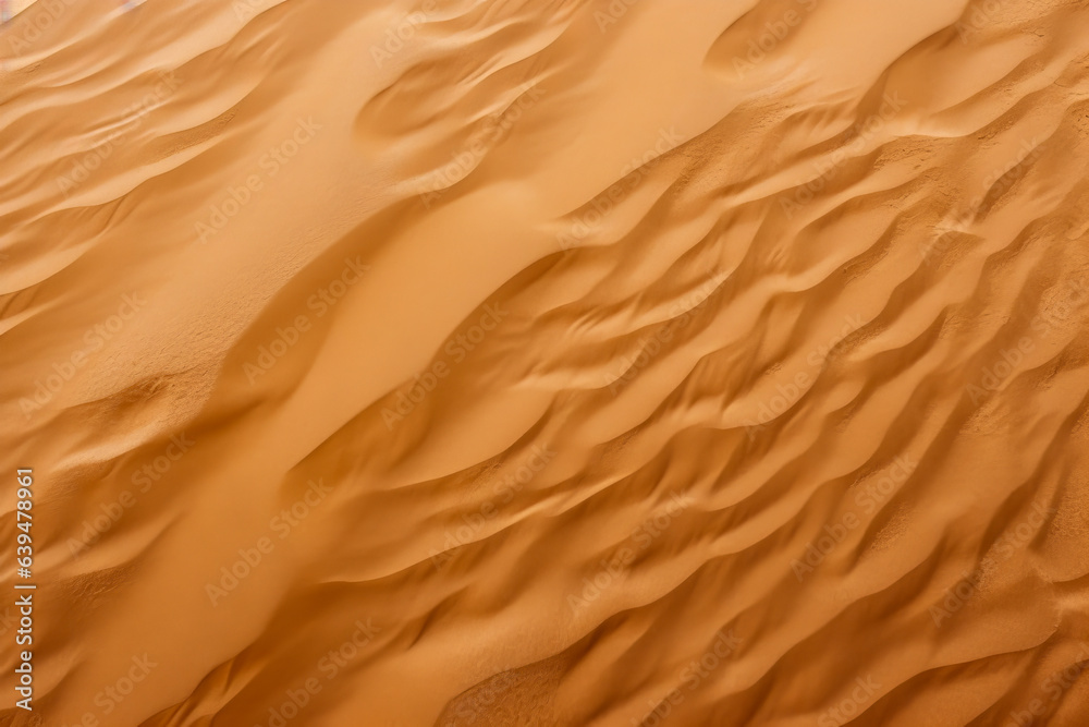 Close up of a sand dune with a wavy pattern Close up of a sand dune with a wavy pattern
