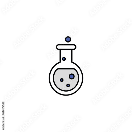 chemistry icon design with white background stock illustration