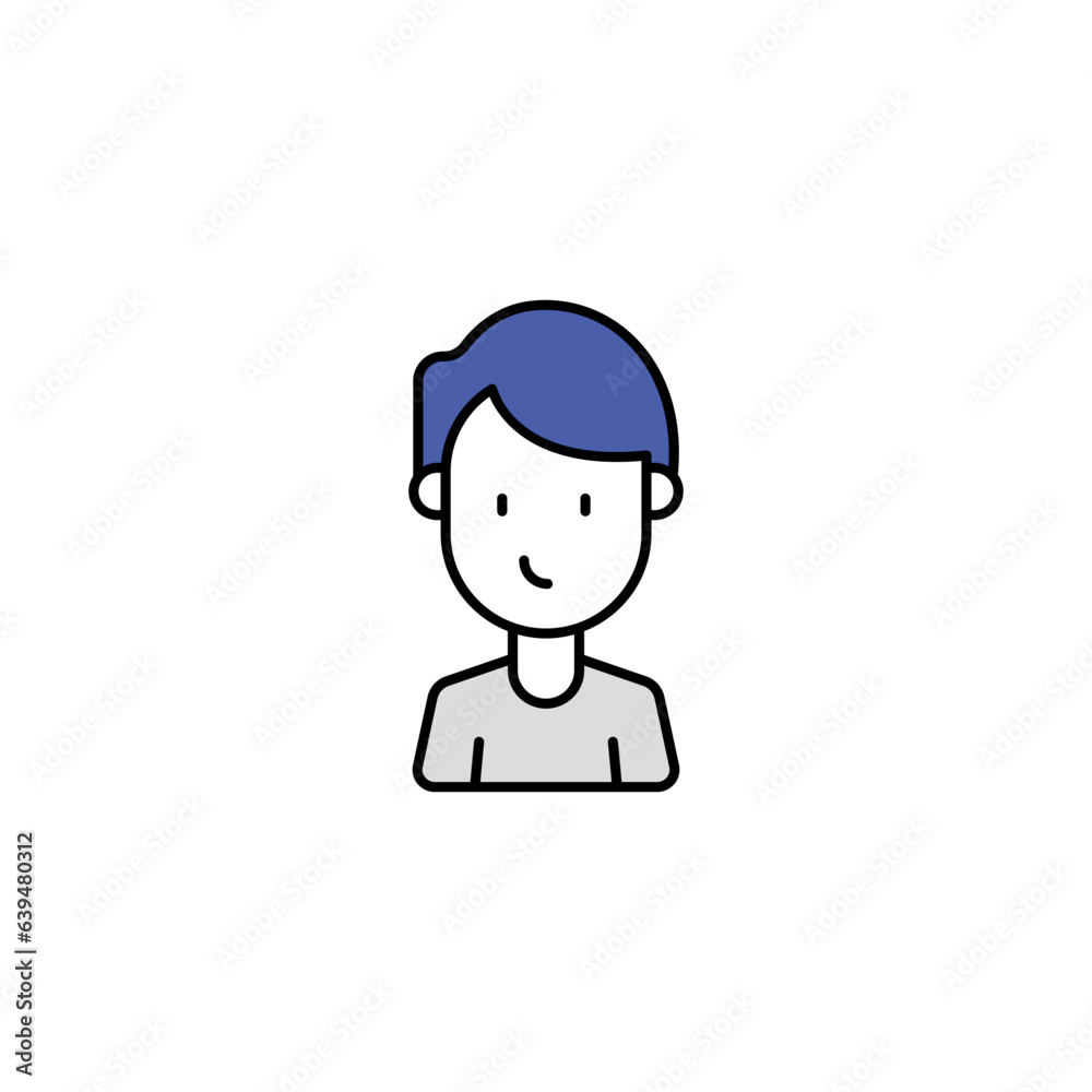 Student icon design with white background stock illustration Student icon design with white background stock illustration