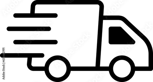 Delivery Truck icon illustration 