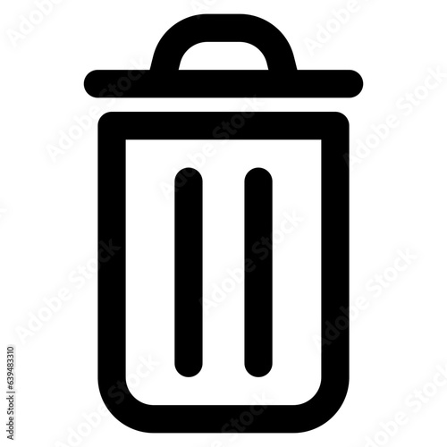 Trash Bin Vector icon 