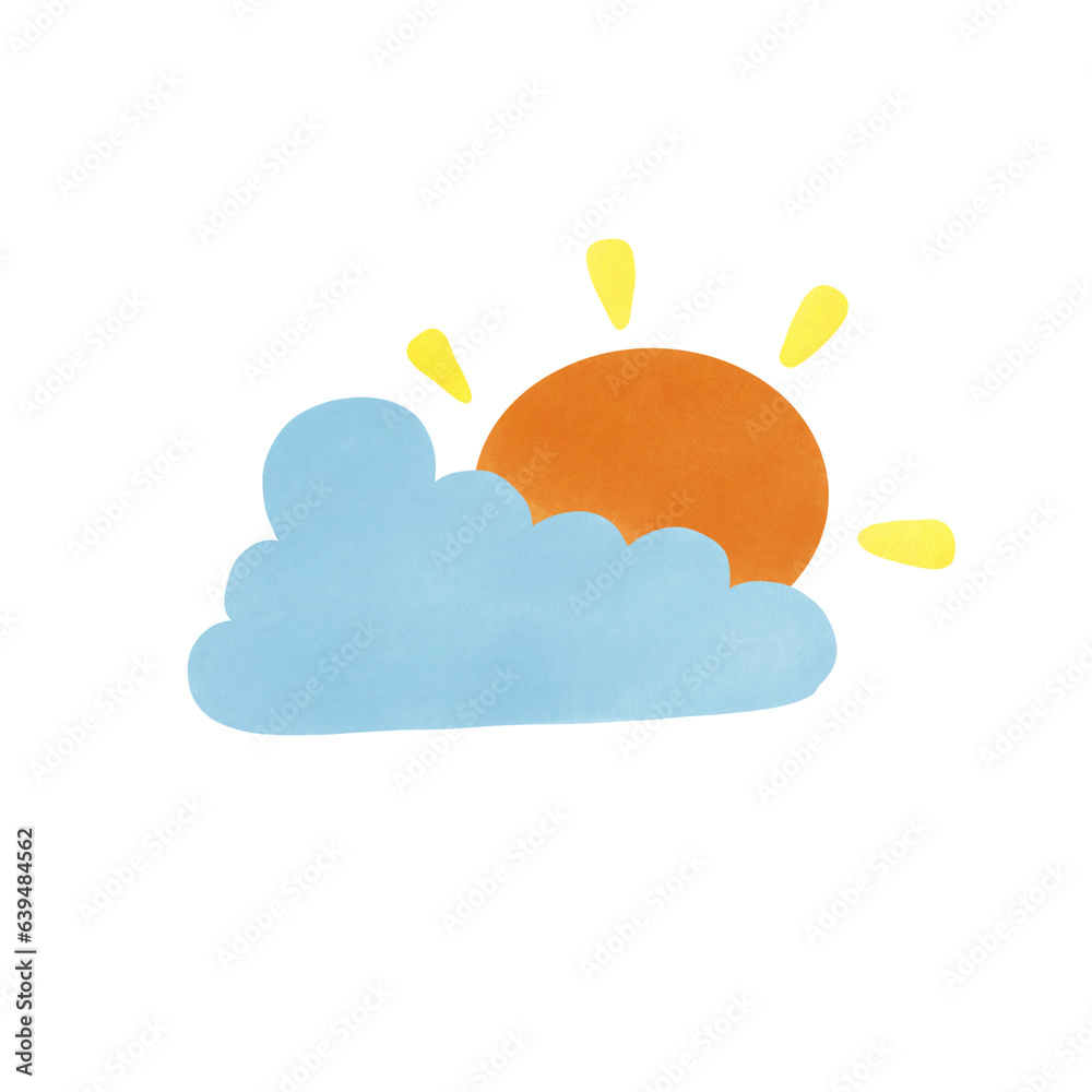 Cloud and sun Cloud and sun