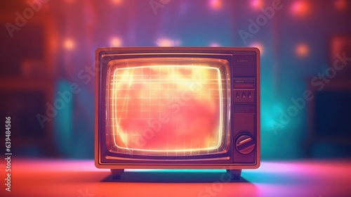 Old tv vintage color 