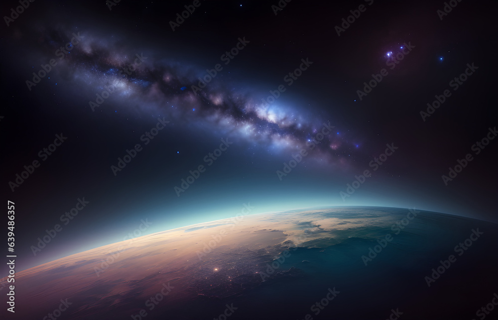 dust and stars in galaxy space background ai generated dust and stars in galaxy space background ai generated