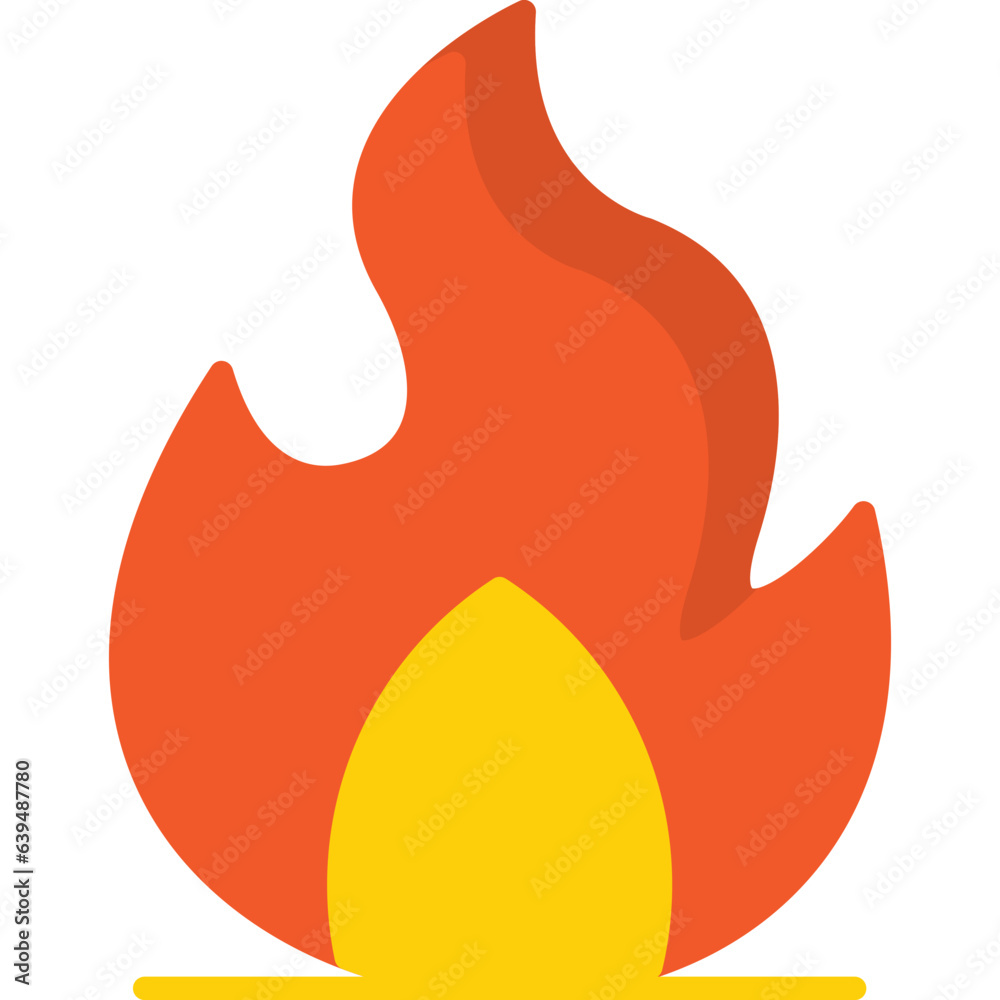 Fire Flat icon vector Fire Flat icon vector