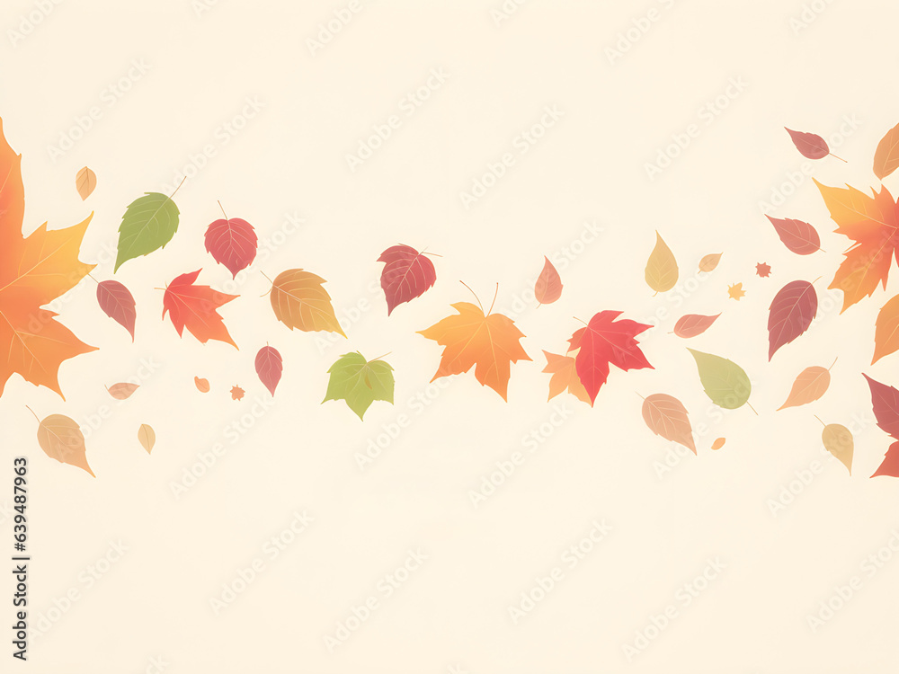 autumn leaves background with copy space ai generated autumn leaves background with copy space ai generated