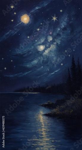 night sky and moon, night sky with stars, night sky with stars and clouds, starry night