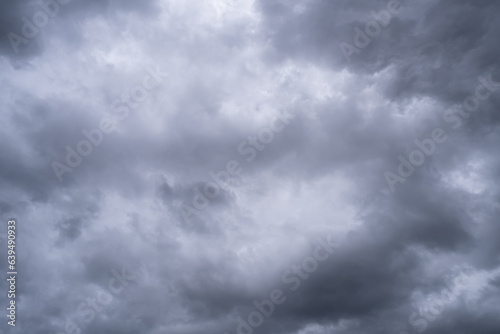 Rainy season. Dark cloud background.
