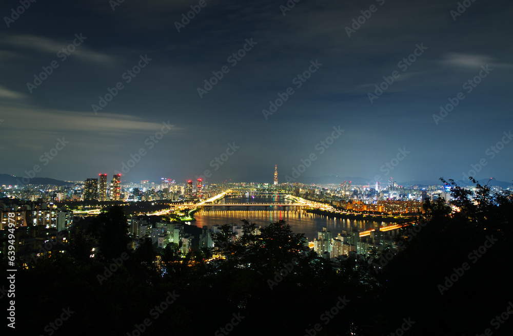 Fotografie 대한민국 서울의 야경