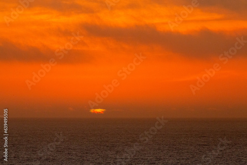 Sonnenuntergang über dem Atlantik, Algarve in Portugal