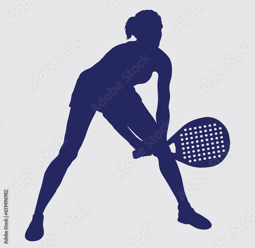 Male Tennis padel Player Icon Illustration. Paddle Sport Vector Graphic Symbol Clip Art. Sketch blue Sign young man is padel tennis player jump to the ball good looking for posts and poster video