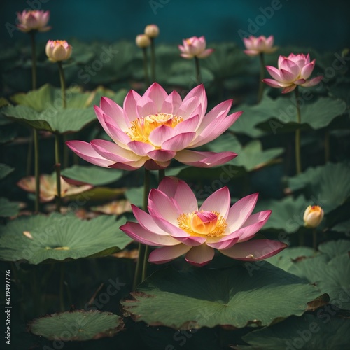 Lotus Flower Generative AI © Fantasy24