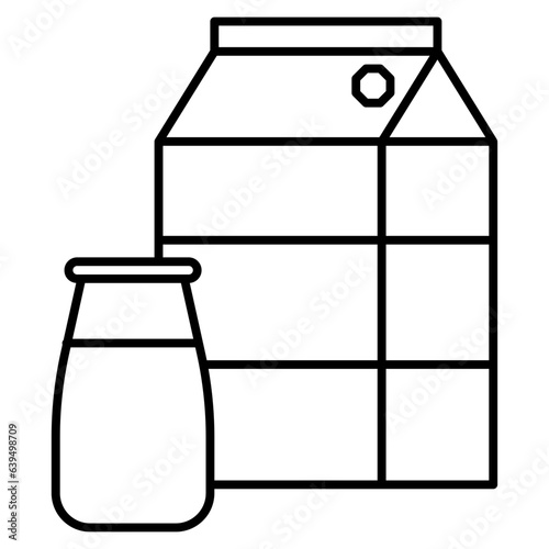 milk bottle and glass