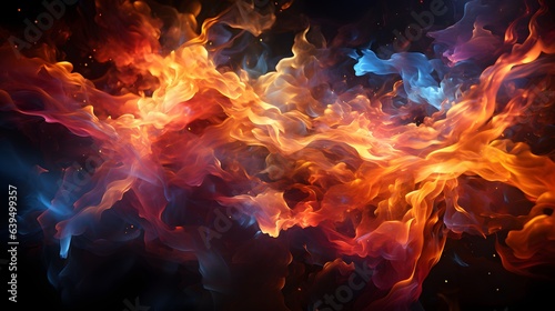 Colorful abstract fire gradients wallpaper