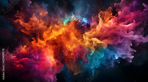 colorful abstract smoke gradients wallpaper © Oleksandr